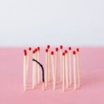 Avoiding Burnout match sticks with one burntout
