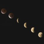 time-lapse photography of moon