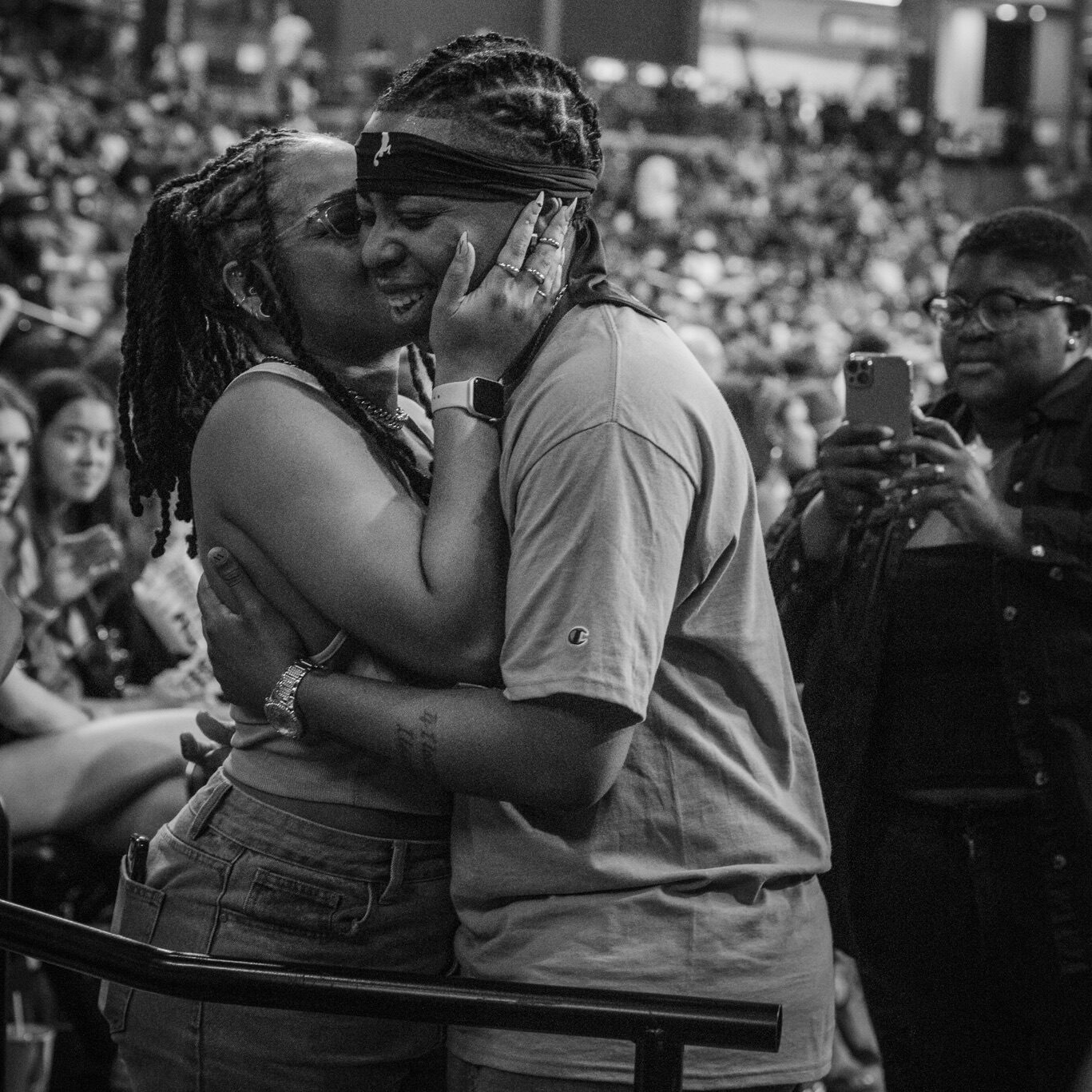 carter and Kelsey hugging after proposal