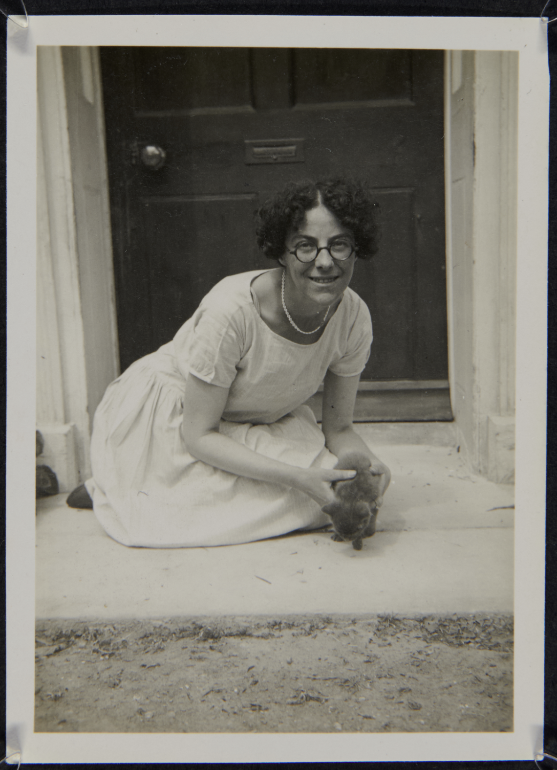 Sylvia Townsend Warner with a Kitten