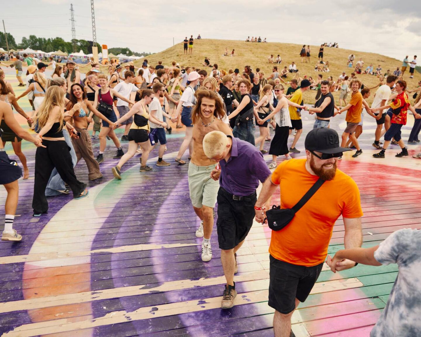 Roskilde Festival dancing people