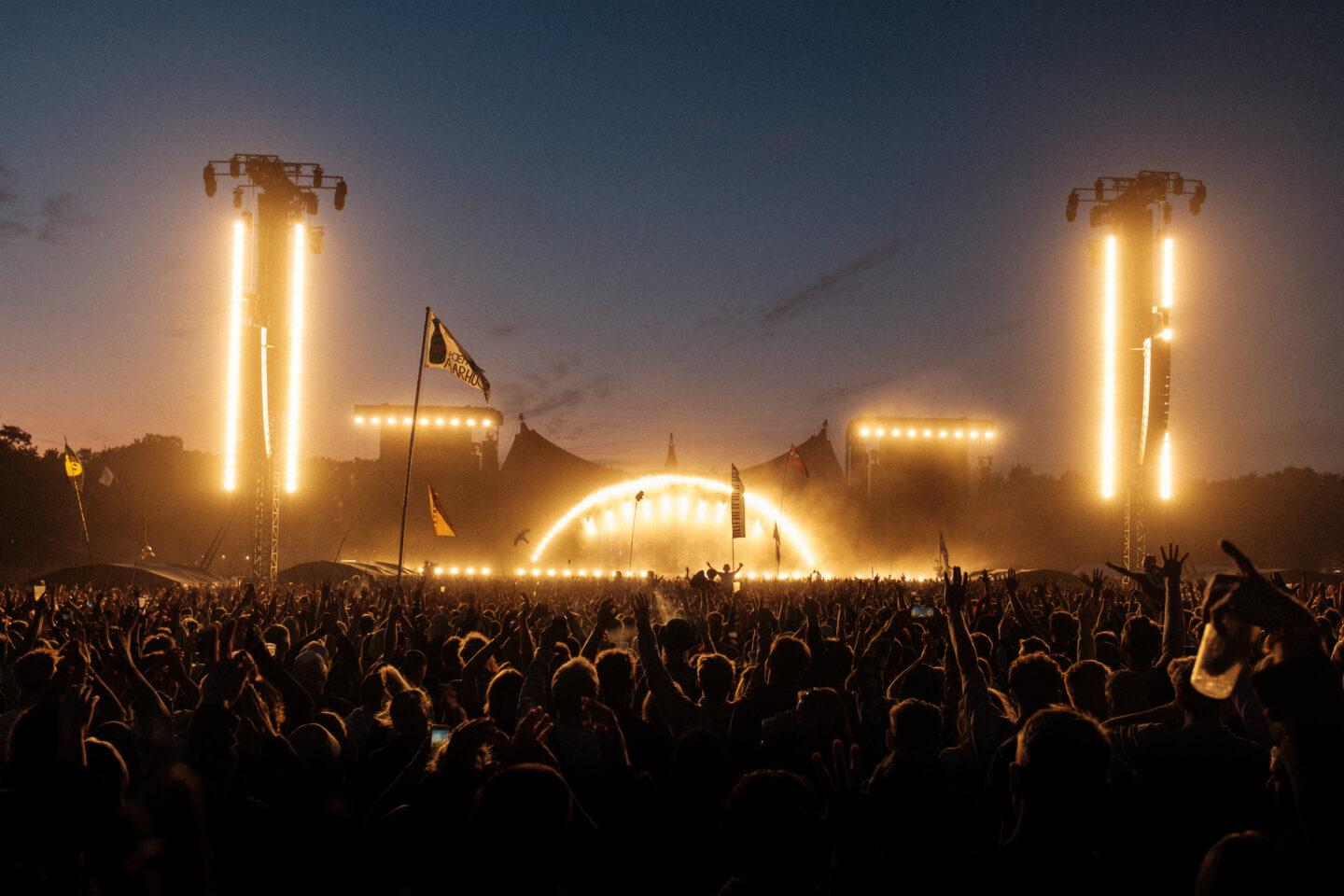 Roskilde Festival Stage at Night