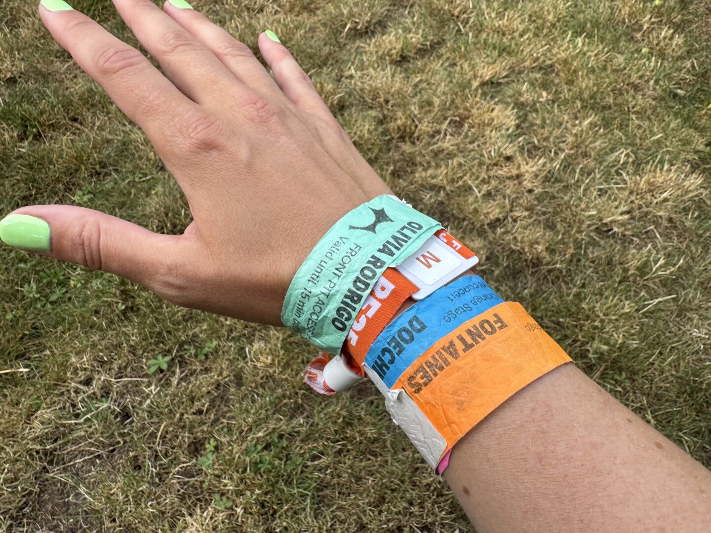Pit access wristbands for Roskilde Festival