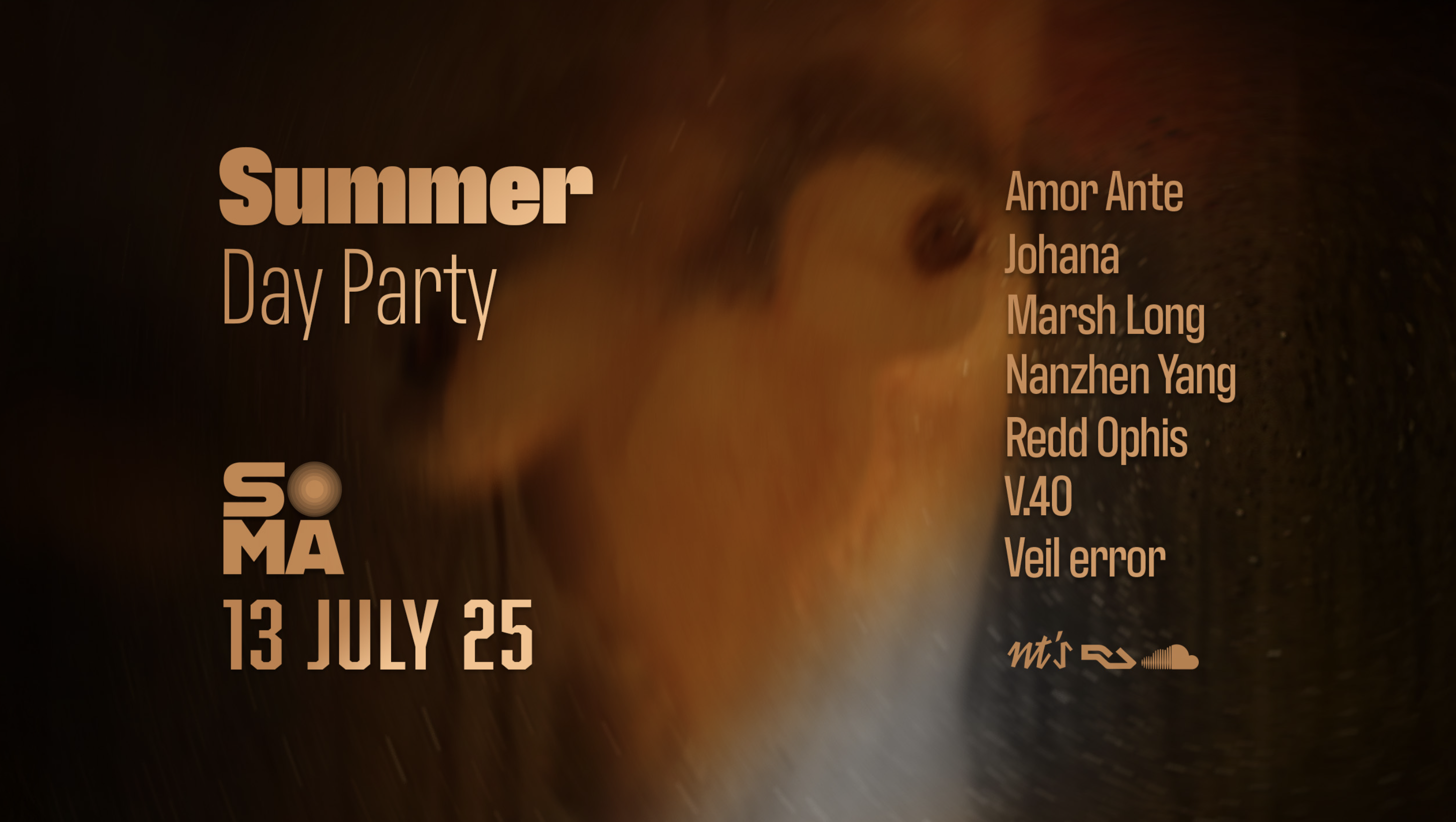 SOMA 13 July party poster