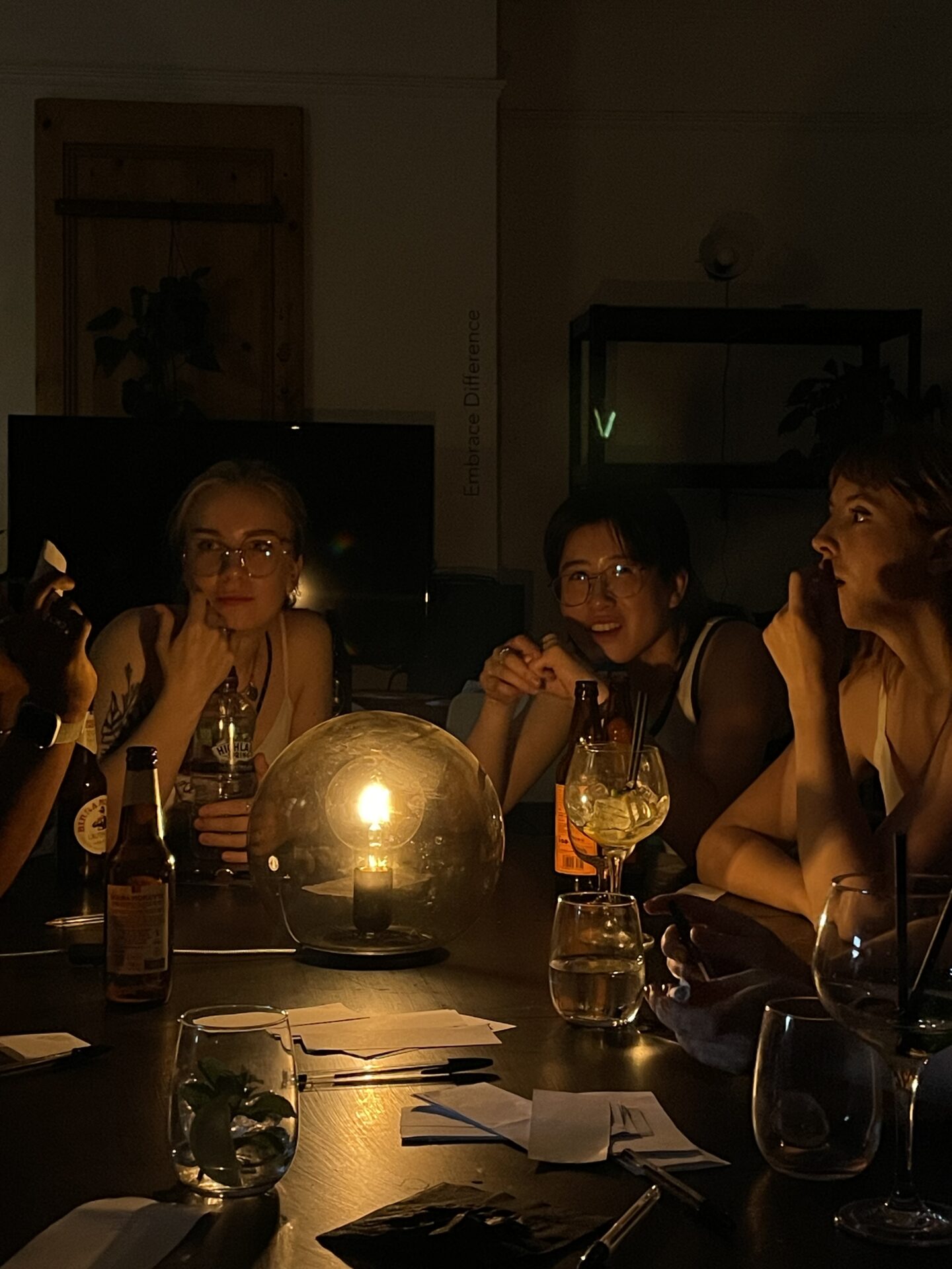 Hot & Bothered Supper Club people sat at a table