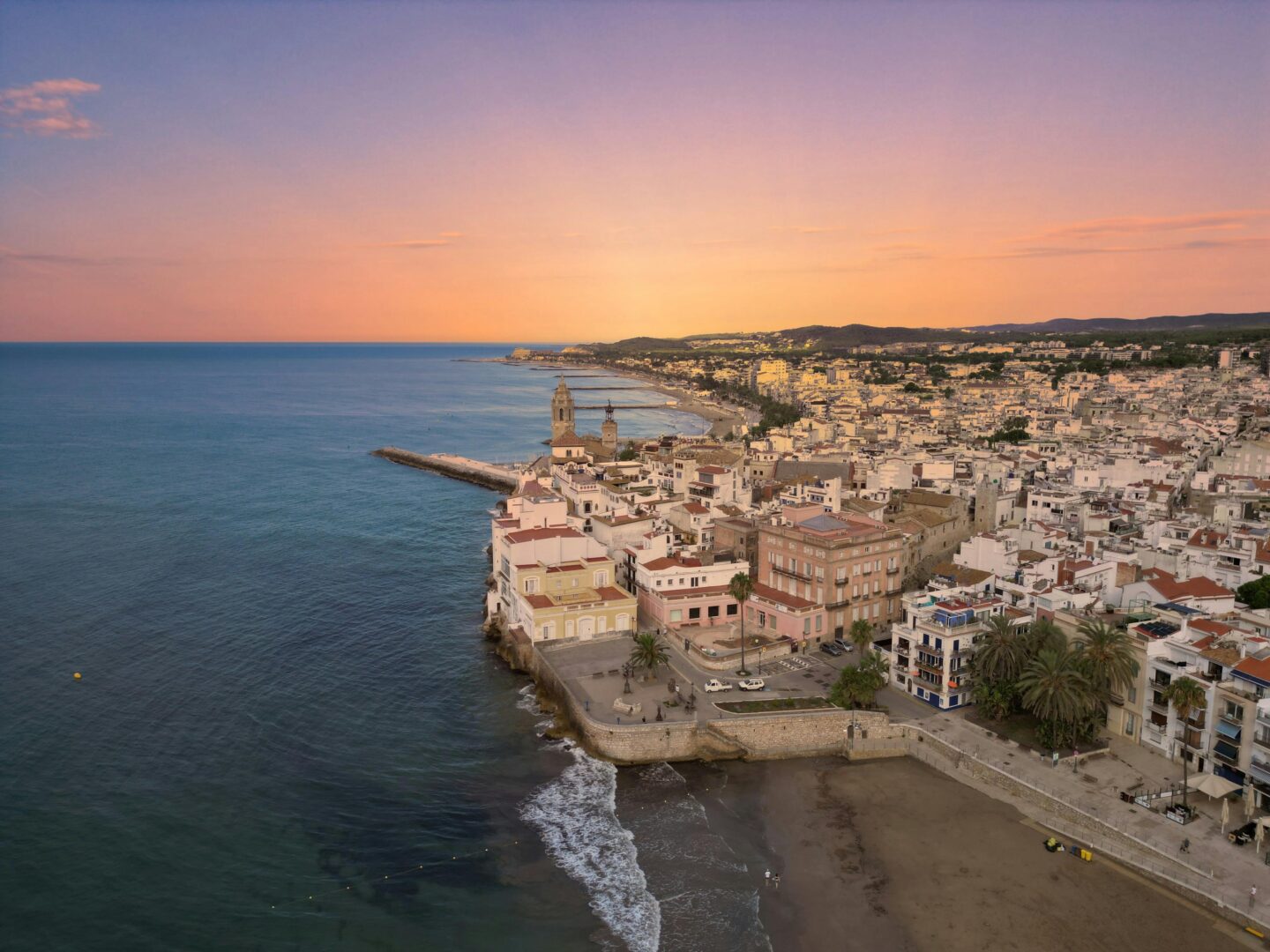 sitges coast line