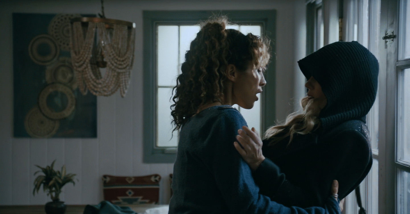 Witchy Ways two women hugging.