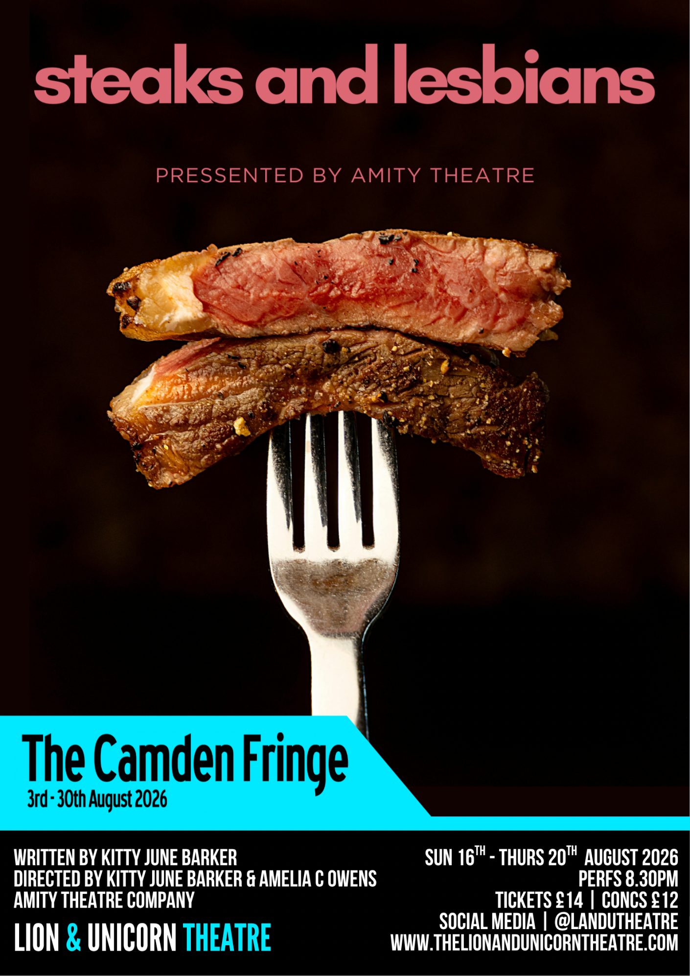 steaks and lesbians play poster