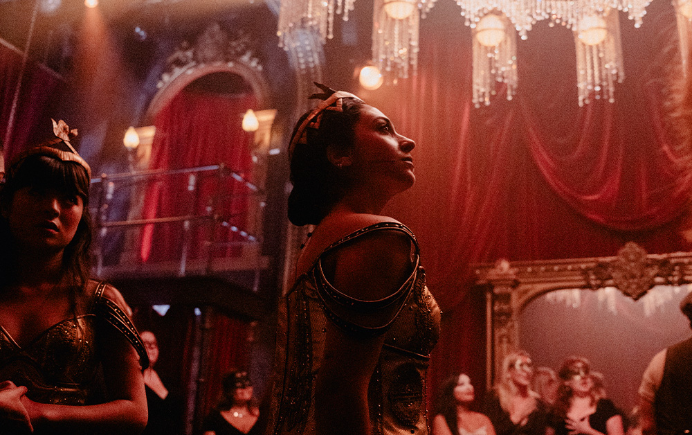 Production photo of Georgia Mendes  in Masquerade NYC