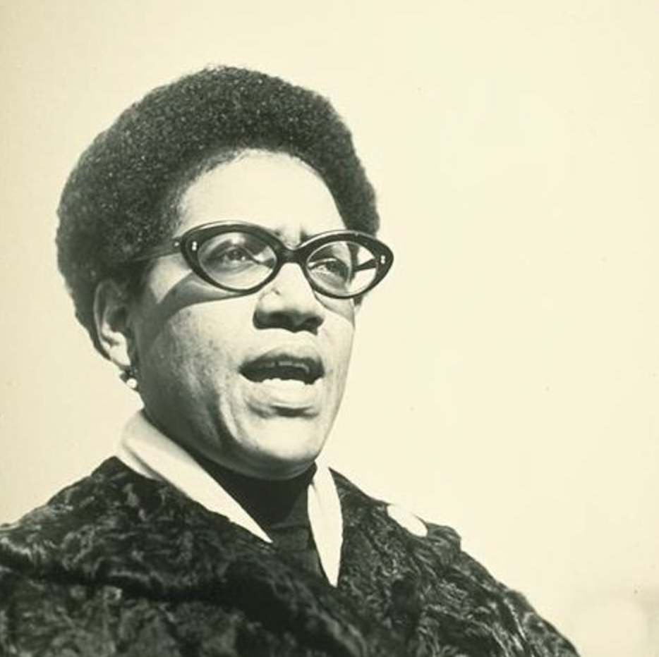Audre Lorde. Photo by Elsa Dorfman, CC BY 2.5, via Wikimedia Commons.