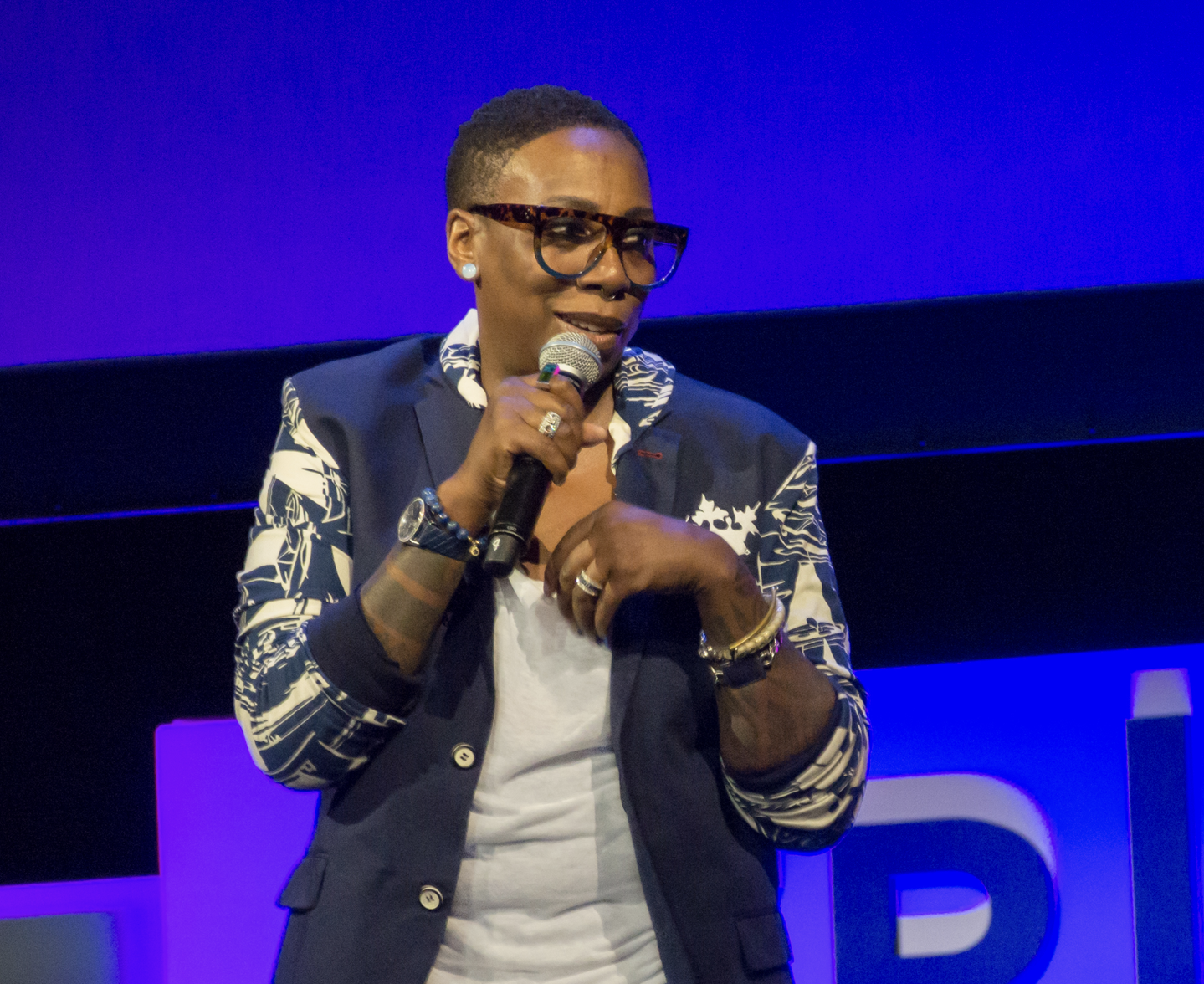 Gina Yashere performing at Tribeca Film Festival